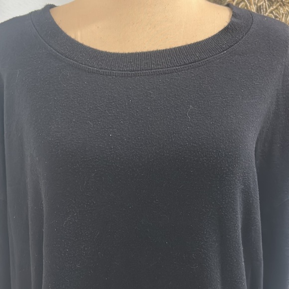 Athleta Crew Neck Long Sleeve‎ Black Lightweight Sweatshirt. Size M - Picture 4 of 12